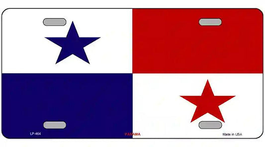 Panama Flag Metal Novelty License Plate