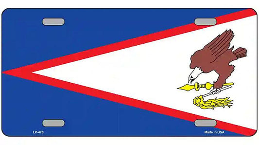 American Samoa Flag Metal Novelty License Plate
