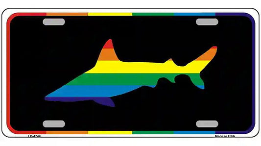 Shark Metal Novelty License Plate