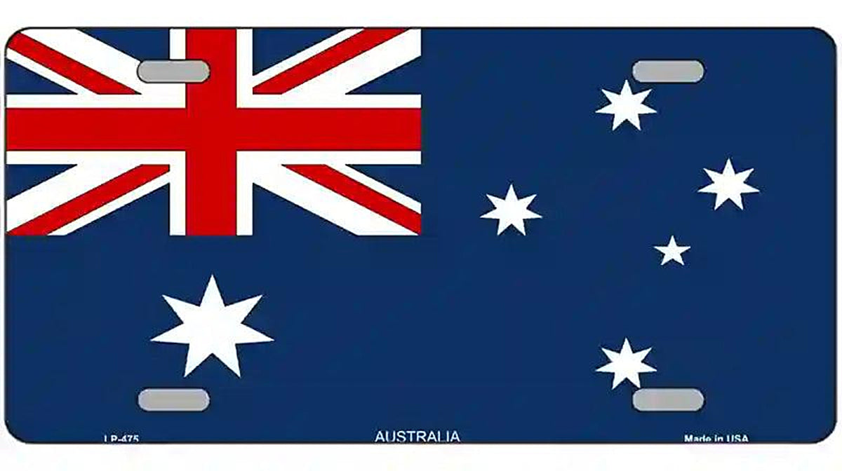 Australia Flag Metal Novelty License Plate