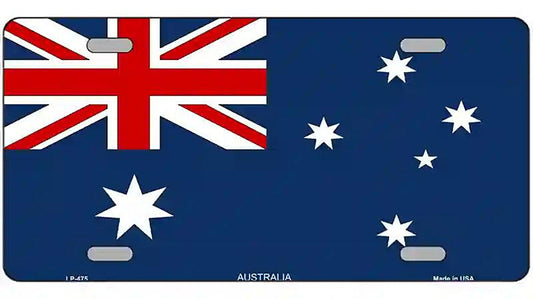 Australia Flag Metal Novelty License Plate