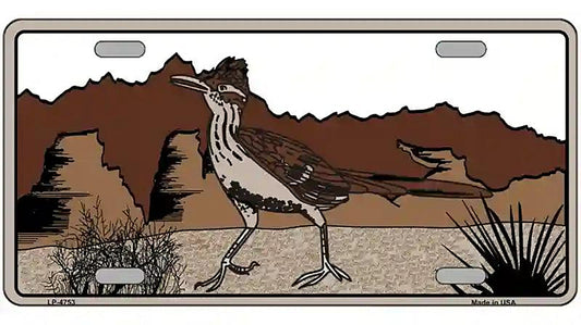Roadrunner Novelty Metal License Plate