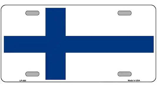 Finland Flag Metal Novelty License Plate