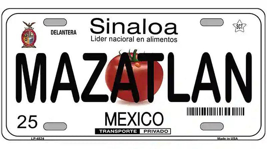 Mazatlan Mexico Novelty Metal License Plate