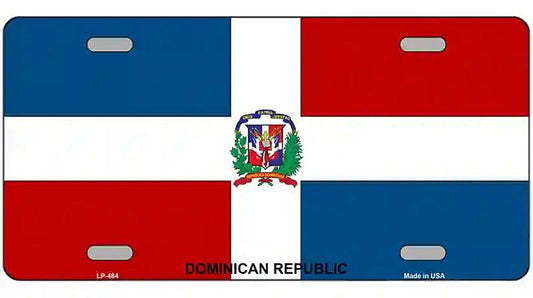 Dominican Republic Flag Metal Novelty License Plate