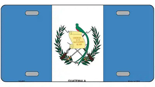 Guatemala Flag Metal Novelty License Plate