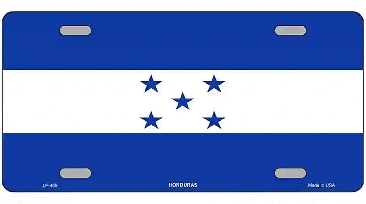 Honduras Flag Metal Novelty License Plate