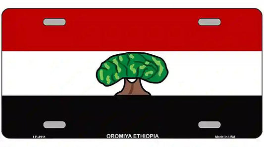 Oromiya Ethiopia Flag Metal Novelty License Plate