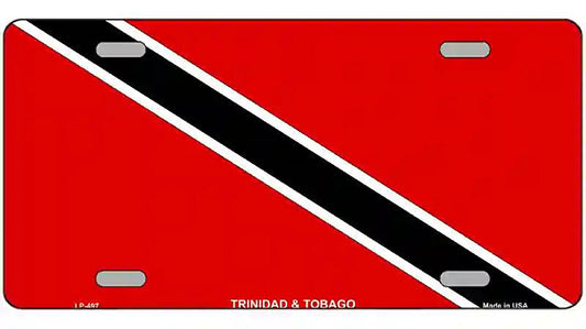 Trinidad Tobago Flag Metal Novelty License Plate