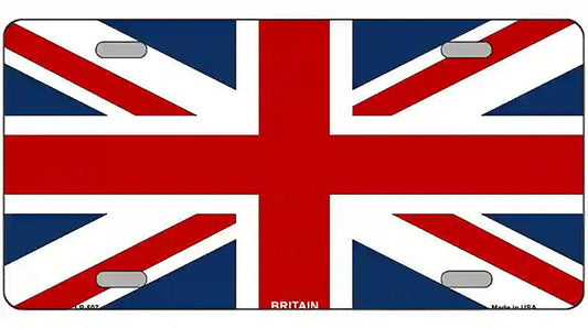 Britain Flag Metal Novelty License Plate