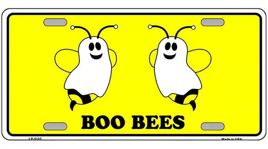 Boo Bees Metal Novelty License Plate