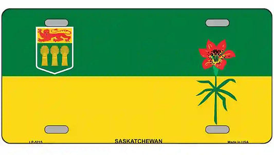 Saskatchewan Flag Metal Novelty License Plate