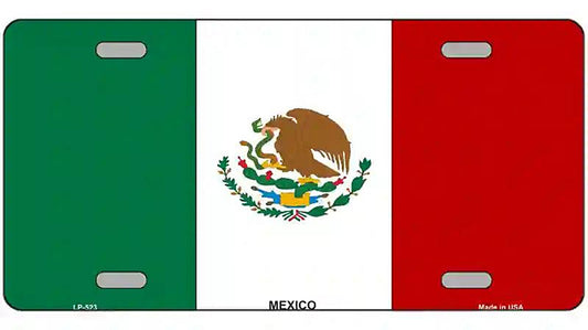Mexico Flag Metal Novelty License Plate