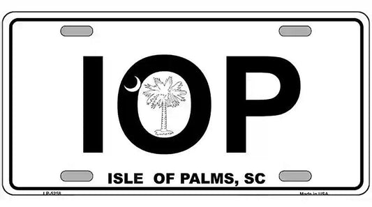 IOP Isle of Palms Metal Novelty License Plate
