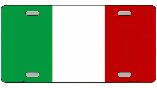 Italy Flag Metal Novelty License Plate