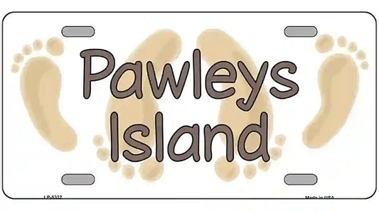 Pawleys Island Foots Metal Novelty License Plate