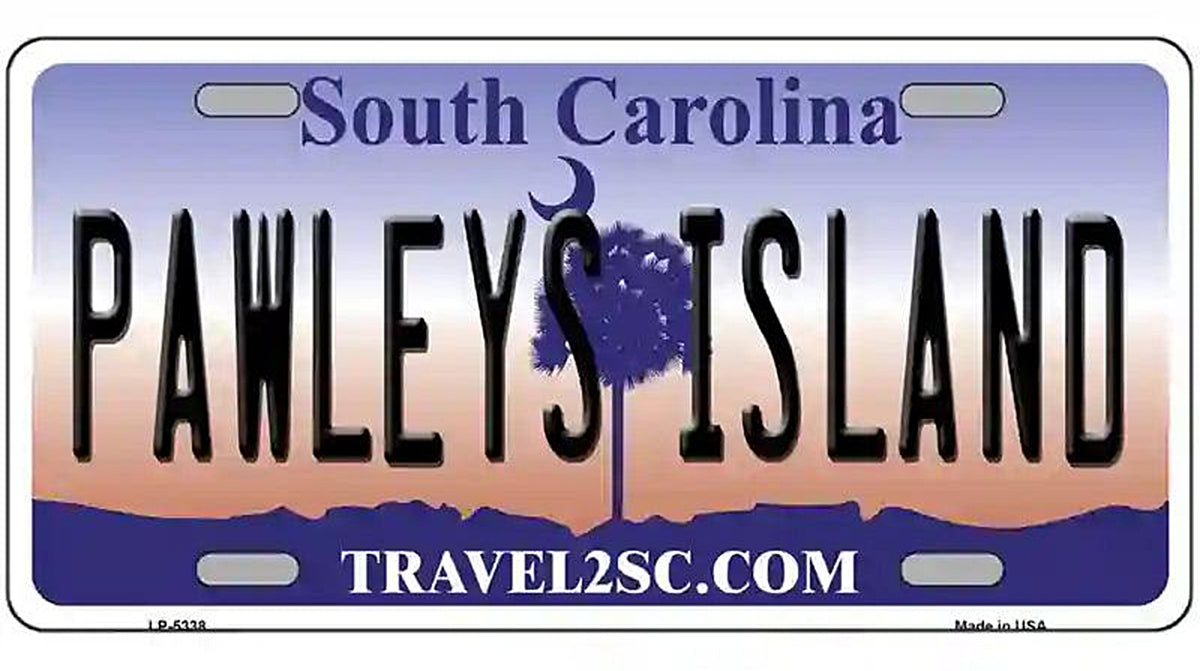 Pawleys Island South Carolina Metal Novelty License Plate