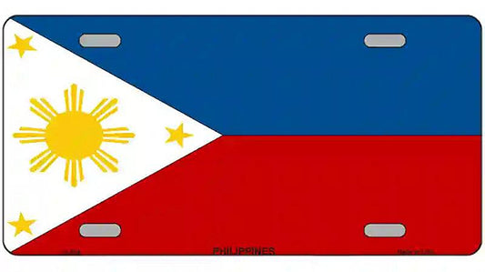 Philippines Flag Metal Novelty License Plate