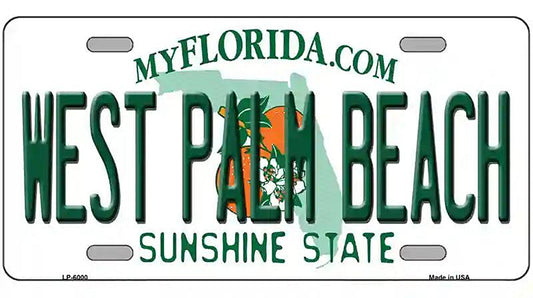 West Palm Beach Florida Novelty Metal License Plate