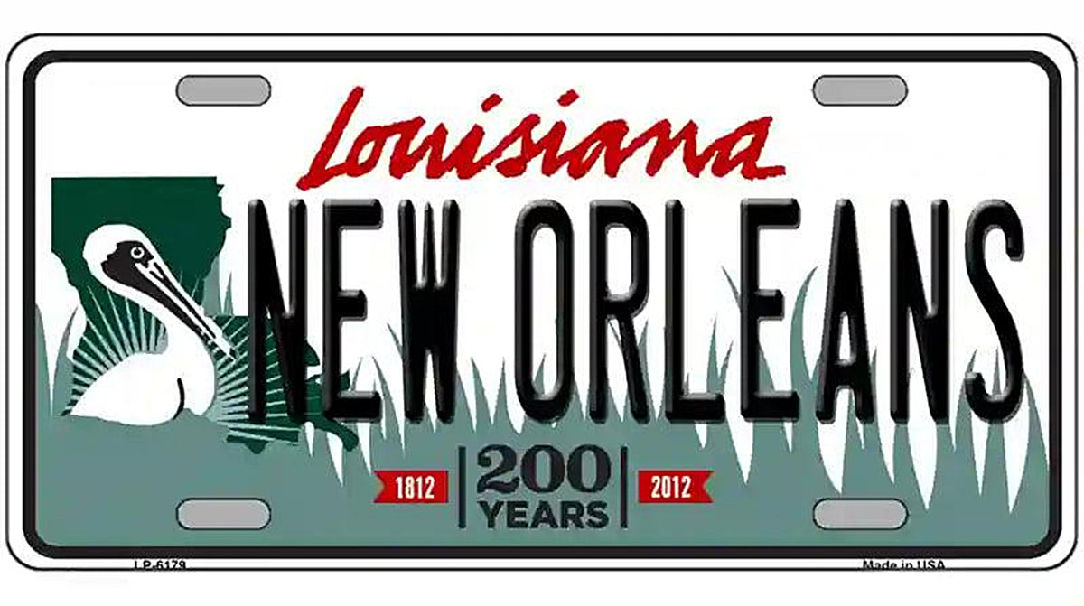 New Orleans Louisiana Novelty Metal License Plate