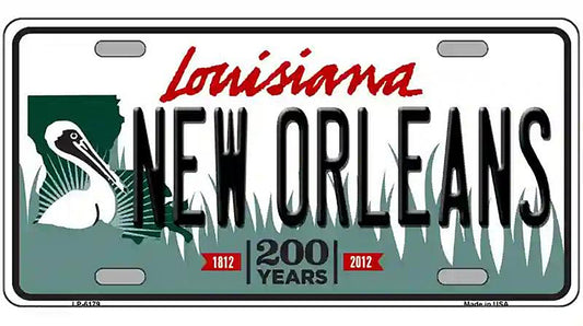 New Orleans Louisiana Novelty Metal License Plate