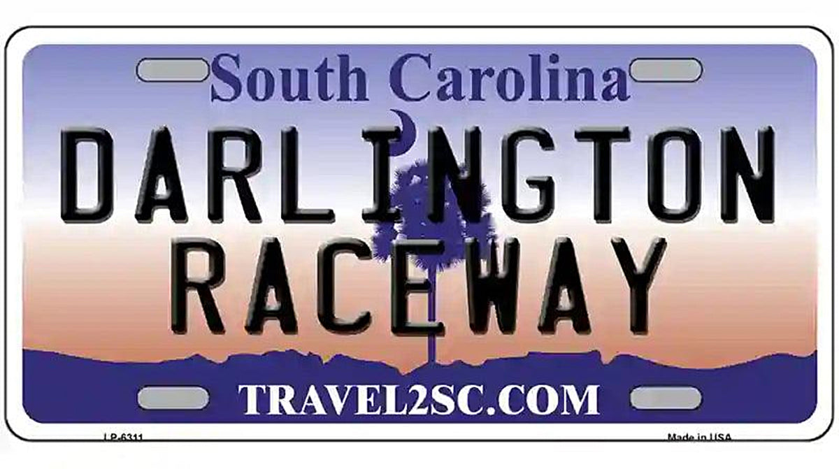 Darlington Raceway South Carolina Novelty Metal License Plate