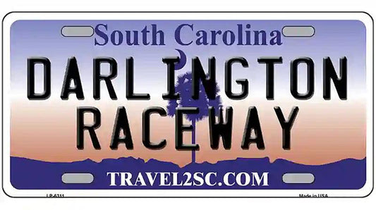 Darlington Raceway South Carolina Novelty Metal License Plate