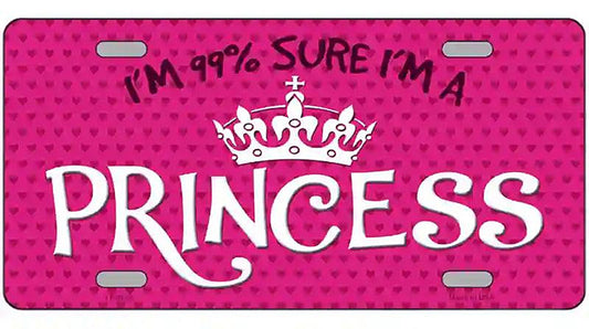 Im 99 Percent Sure Novelty Metal License Plate