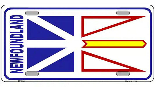 New Foundland Flag Metal Novelty License Plate