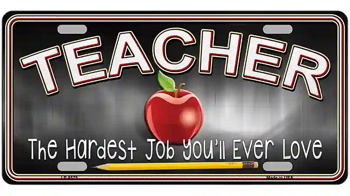 Teacher Metal Novelty License Plate