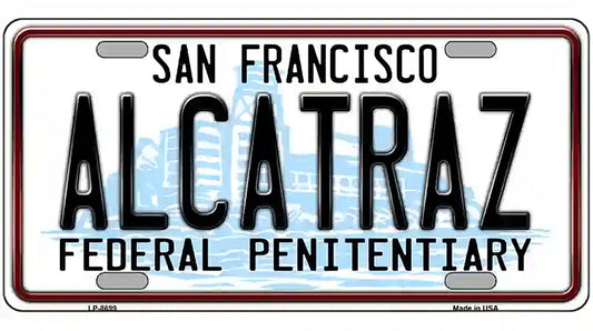 Alcatraz Metal Novelty License Plate