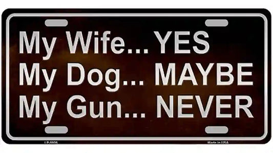 My Gun Metal Novelty License Plate