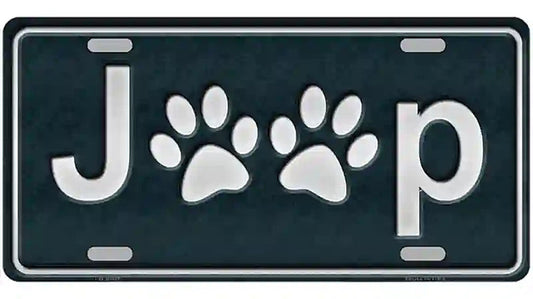 J**p Metal Novelty License Plate