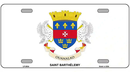 Saint Barthelemy Novelty Metal License Plate
