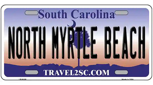 North Myrtle Beach South Carolina Metal Novelty License Plate