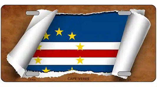 Camp Verde Flag Scroll Metal Novelty License Plate