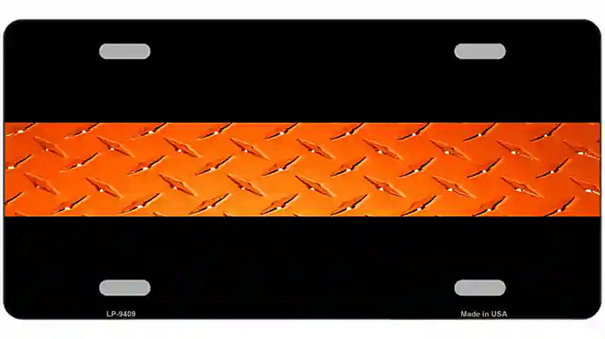Rescue Personnel Diamond Novelty Metal License Plate