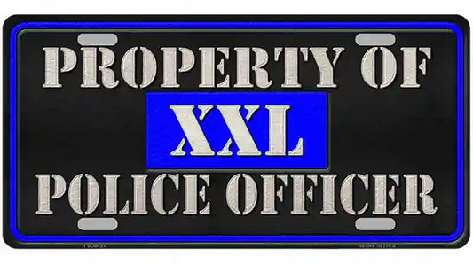 Property Of Police Officer Novelty Metal License Plate