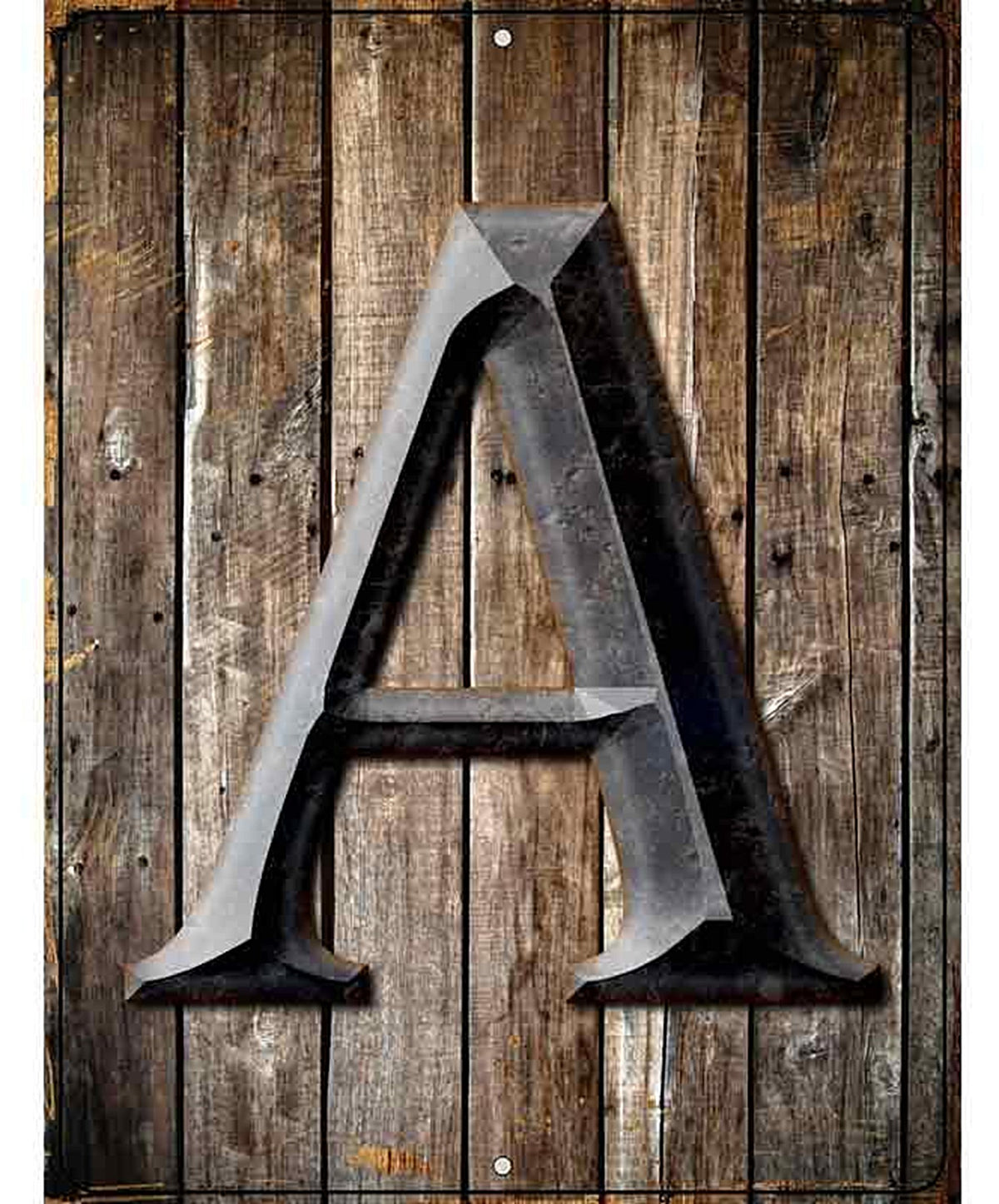 Letter A Metal Novelty Parking Sign