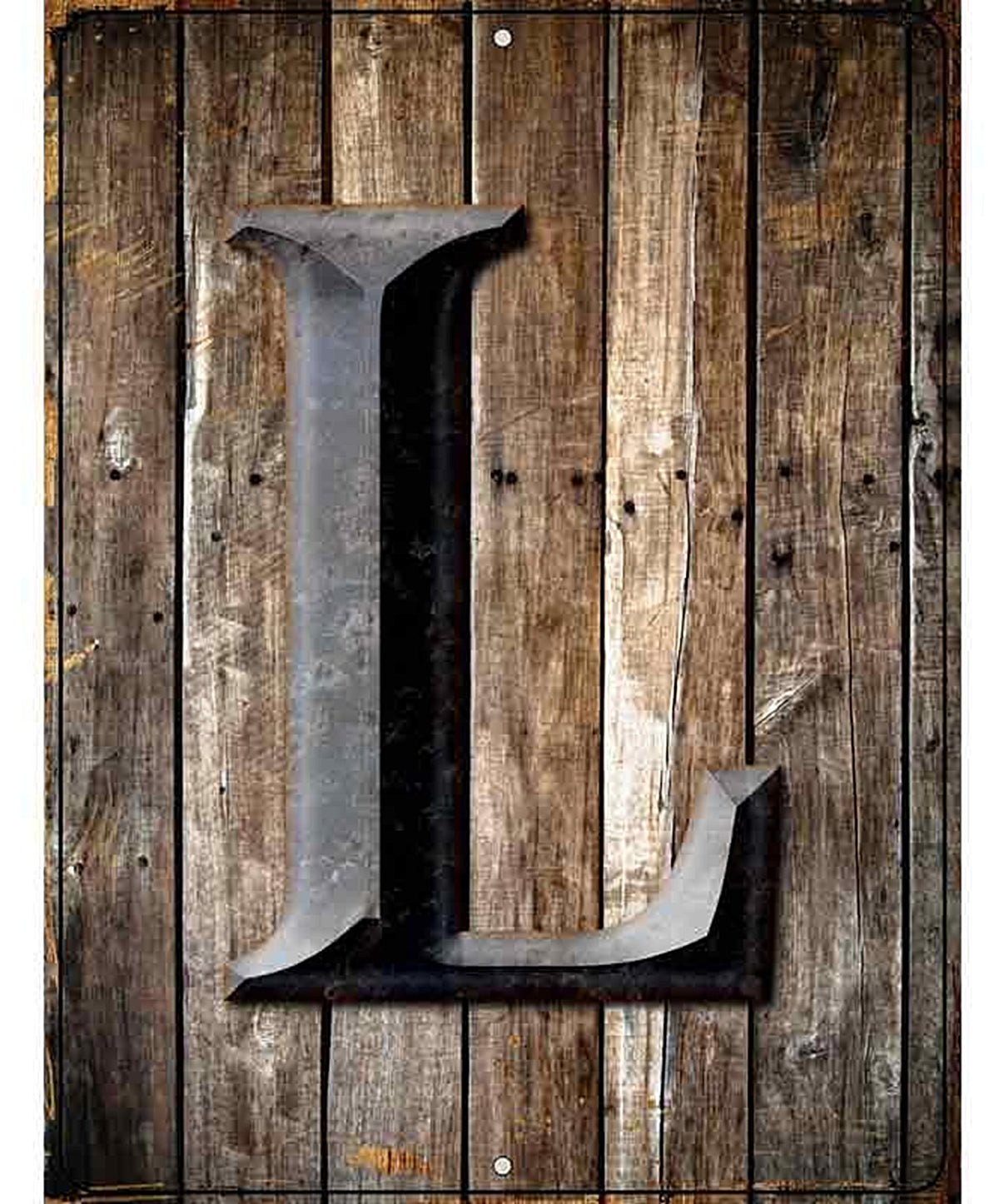 Letter L Metal Novelty Parking Sign