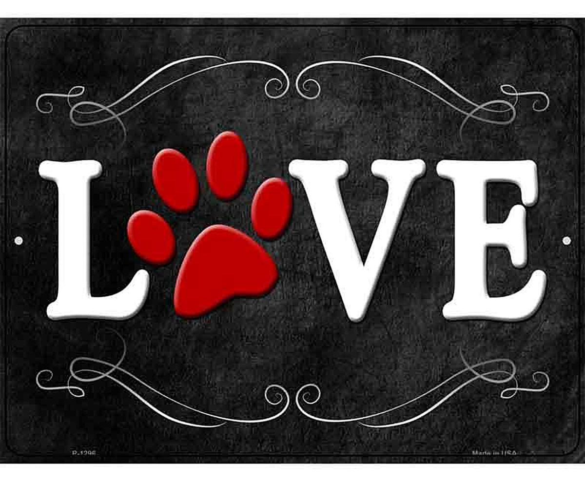 Love Metal Novelty Parking Sign