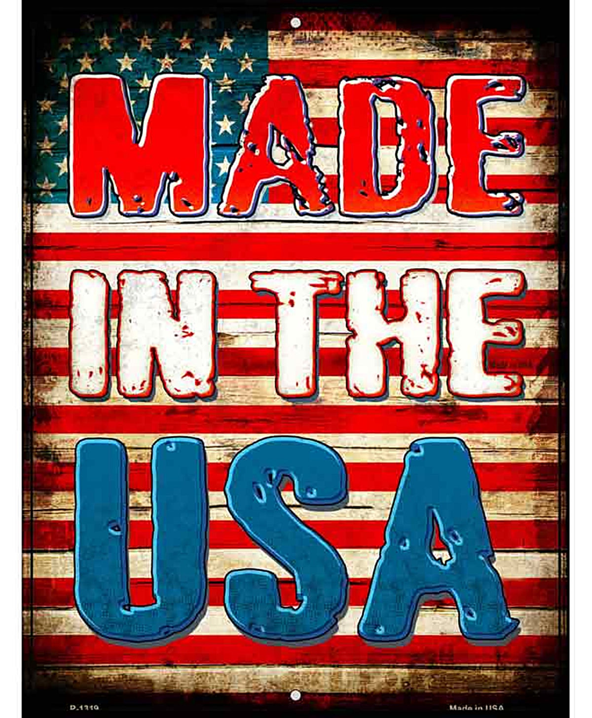 Made In The USA Metal Novelty Parking Sign