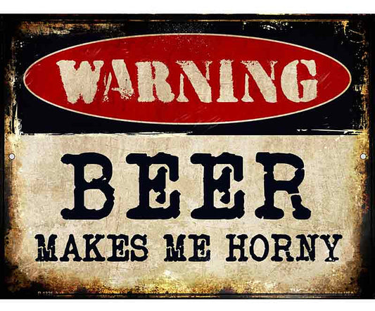 Beer Metal Novelty Parking Sign