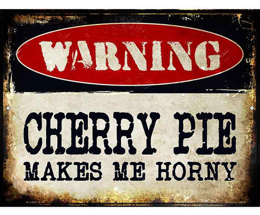 Cherry Pie Metal Novelty Parking Sign