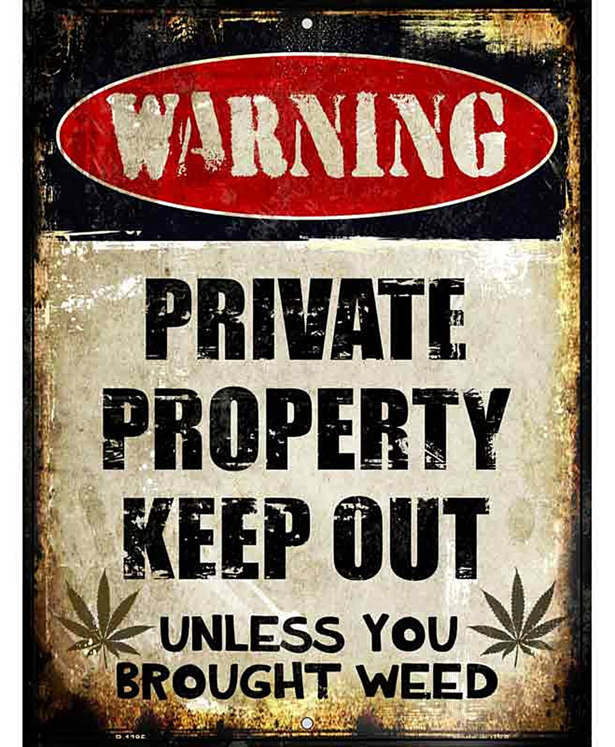 Private Property Metal Novelty Parking Sign