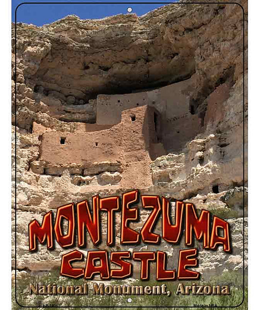 Montezuma Castle Metal Novelty Parking Sign