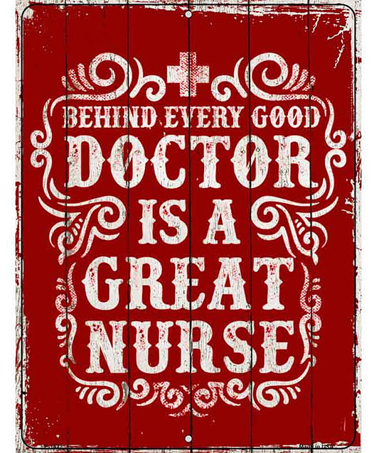 Great Nurse Metal Novelty Parking Sign