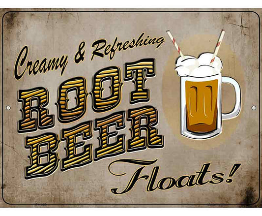 Root Beer Metal Novelty Parking Sign