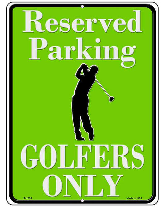 Reserved Parking Golfers Only Parking Sign Novelty