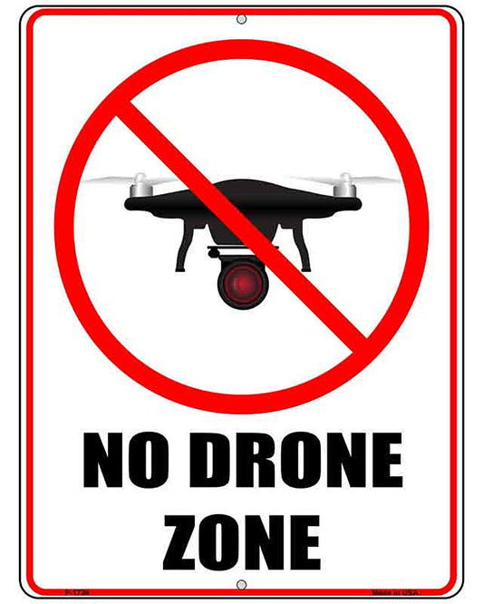 No Drone Zone Novelty Parking Sign